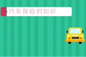 汽車<em>保險(xiǎn)</em>的知識(shí)是什么