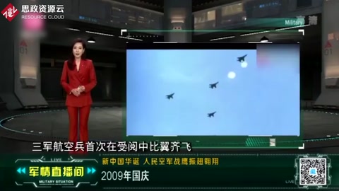 2009年國慶閱兵群星閃耀，國產先進戰(zhàn)鷹集中亮相