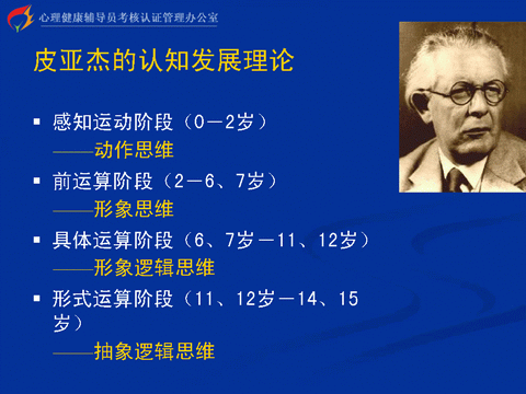 <em>皮亞杰</em>認(rèn)知發(fā)展觀