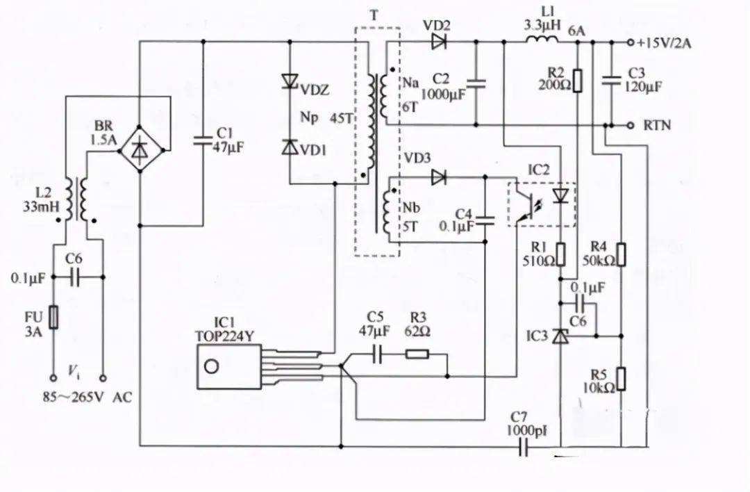 并聯型<em>穩壓電源</em>電路圖2