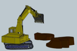 挖掘機<em>工作</em>原理展示