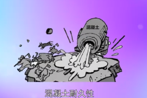 混凝土耐久性：混凝土長(zhǎng)期保持強(qiáng)度和外觀完整性的能力