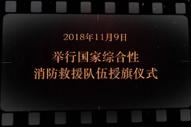 2018年11月9日 舉行國(guó)家綜合性<em>消防</em><em>救援</em>隊(duì)伍授旗儀式